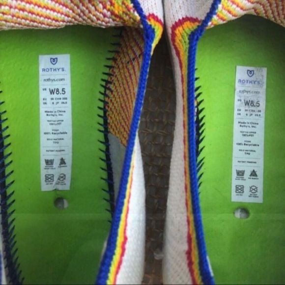 Rothys Rainbow Stripe Sneakers - Picture 15 of 16